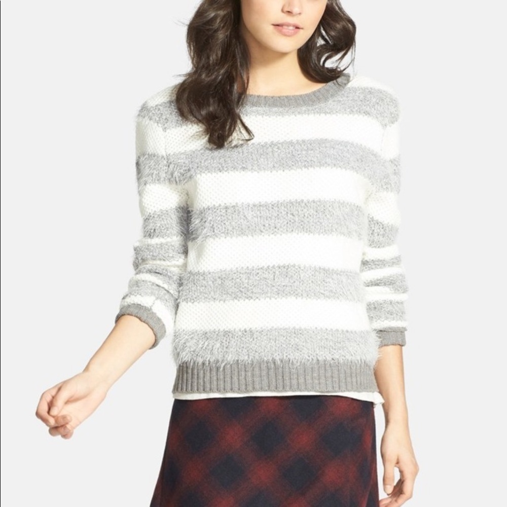 Blossom & Clover | NWOT Striped Eyelash Sweater